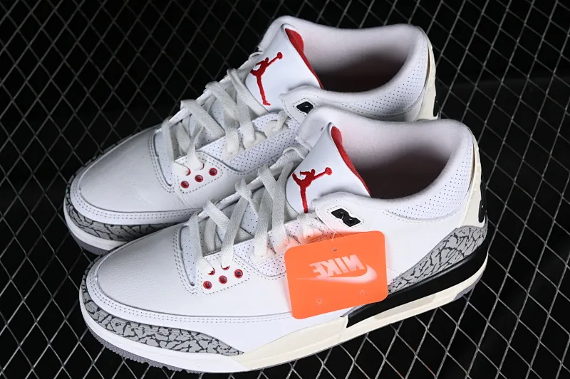All categories Air Jordan Jordan series basketball shoes Air Jordan 3 foreign trade version Air Jordan 3 "White Cement Reimagined" AJ3 Joe 3 new white cement replica basketball shoes DN3707-100